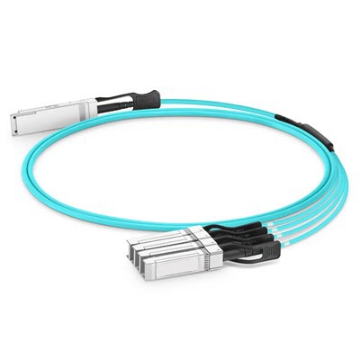 100G QSFP28 do 4x25G SFP28 AOC 100G QSFP28 Aktivni optički kabel CE FCC 1-100 M